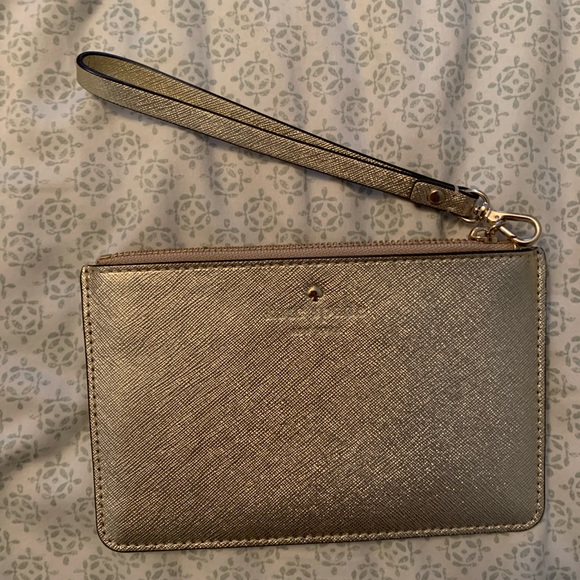 Kate Spade Metallic Gallery Drive Kerr Wristlet - Picture 2 of 4